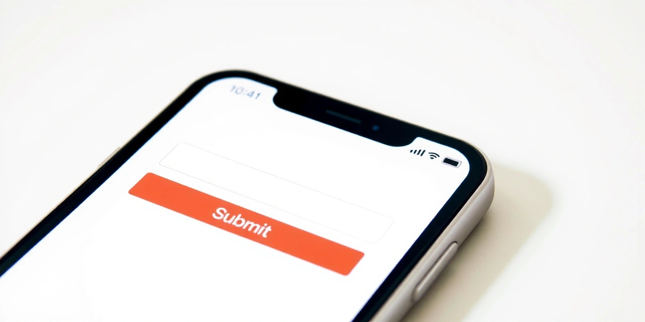 Formular-Eingabe auf Smartphone